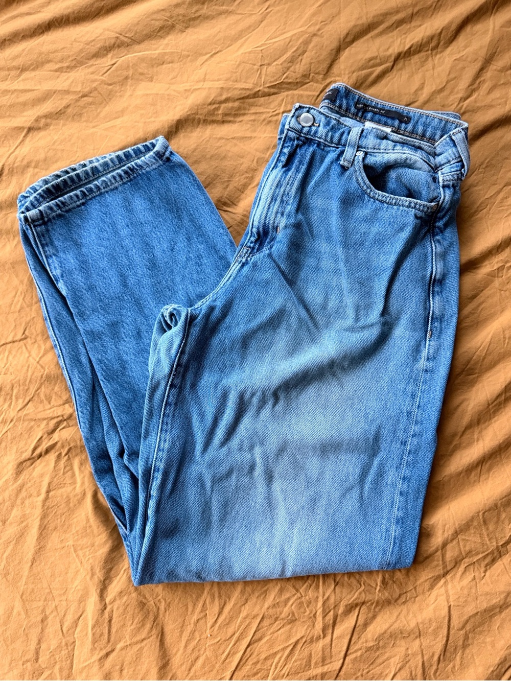 Banana Republic Women’s Light Blue High Rise Barrel Fit Denim Jeans